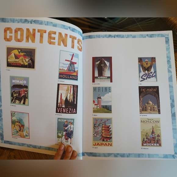 Paint by Sticker Vintage Travel Poster Book - Picture 3 of 4